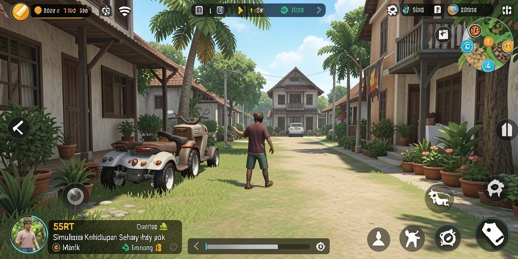 Screenshot utama 55RT menunjukkan momen gameplay yang seru dan interaktif.