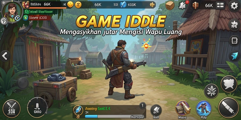 Tampilan gameplay 66K yang menarik dan menghibur.