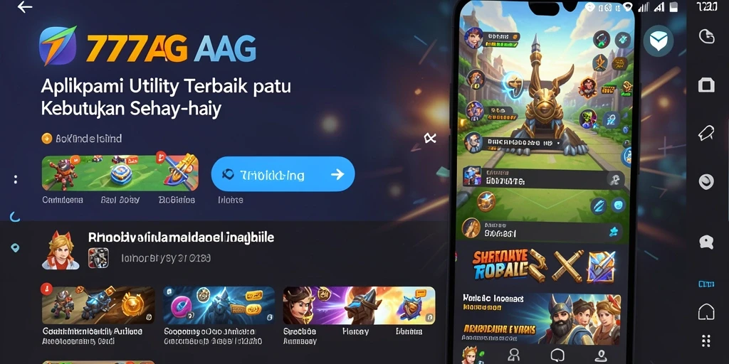 Tampilan antarmuka 777AG yang sederhana dan efektif untuk kebutuhan utility.