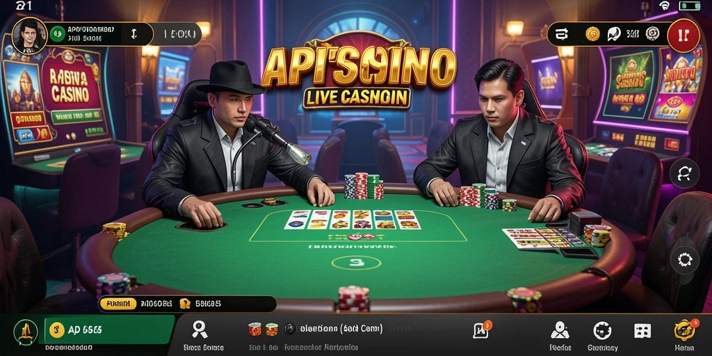 Tampilan menarik dari gameplay Live Casino di API5000.