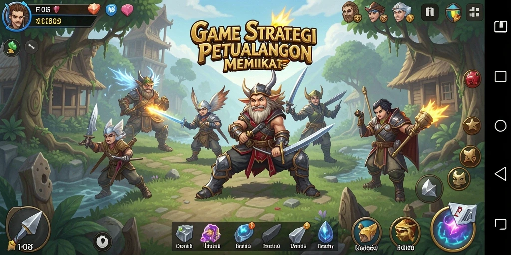 Tampilan menarik dari gameplay F08 yang menguji strategi Anda.