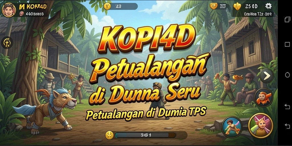 Gambaran aksi mendebarkan dalam permainan KOPI4D.