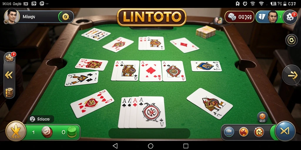 Tampilan gameplay seru dan interaktif LINITOTO di Gaple.