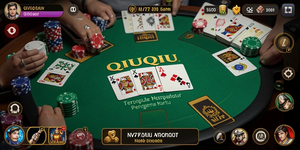 Tangkapan layar NV77 menampilkan serunya gameplay QiuQiu.