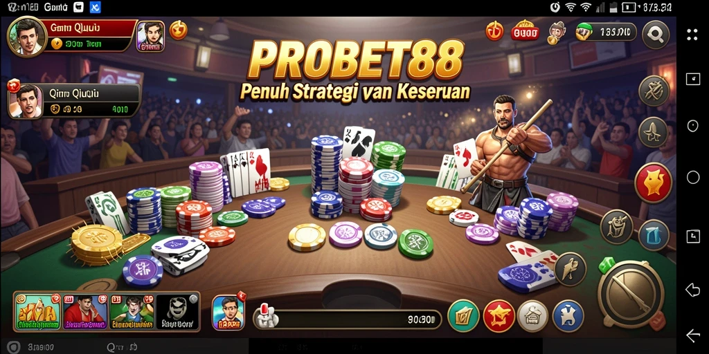 Tampilan gameplay menarik QiuQiu di PROBET88.