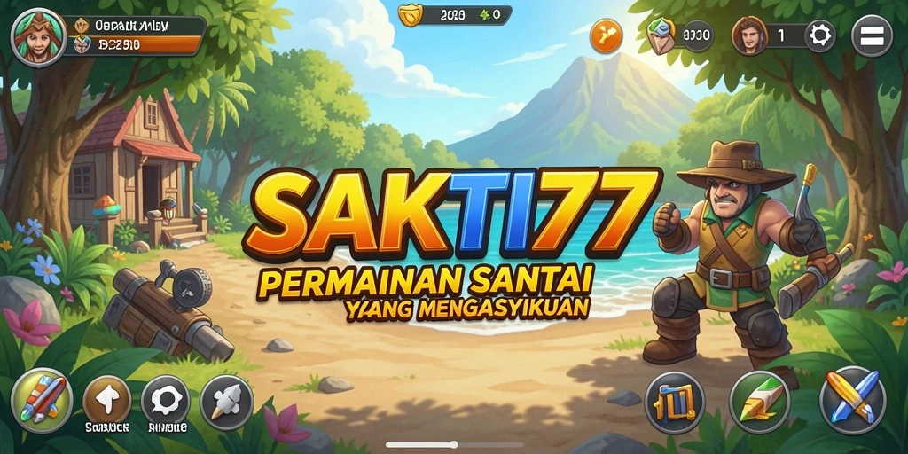 Tampilan gameplay SAKTI77 dengan grafis cerah dan gameplay santai.