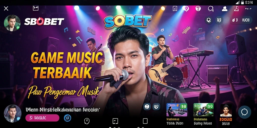 Tampilan gameplay menarik dari SBOBET saat bermain musik.