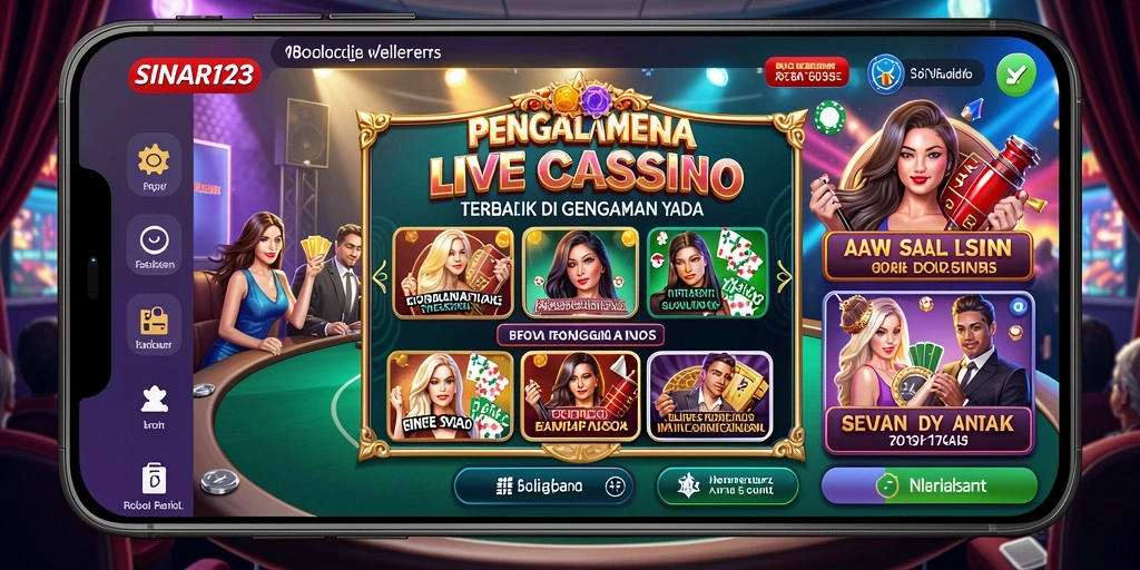 Tampilan gameplay SINAR123 yang mendebarkan dalam pengalaman Live Casino.