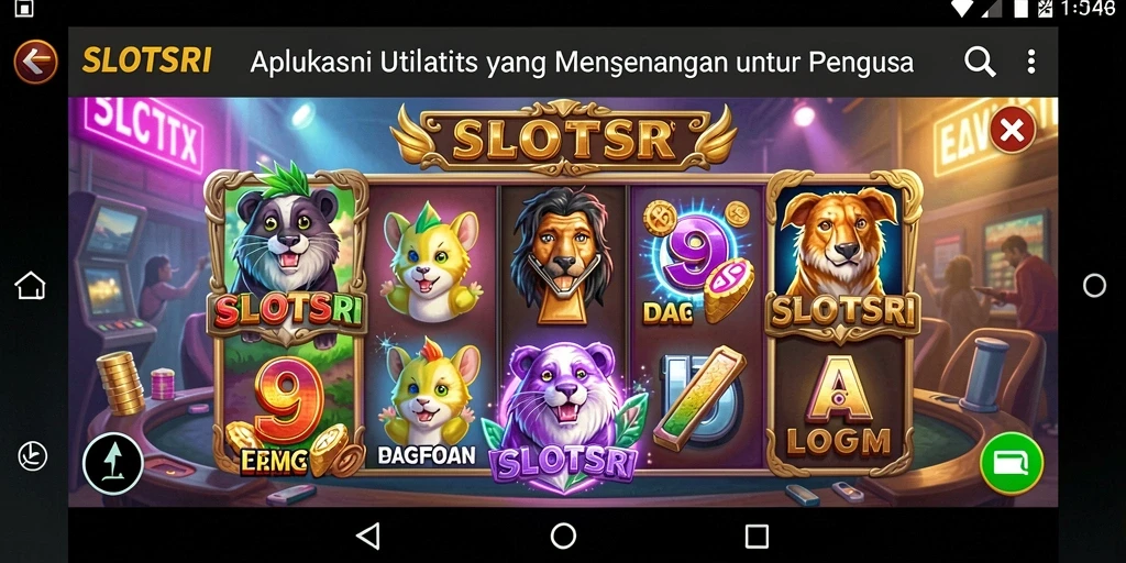 Tangkapan layar SLOTSRI menunjukkan gameplay menarik dalam aplikasi Utility.