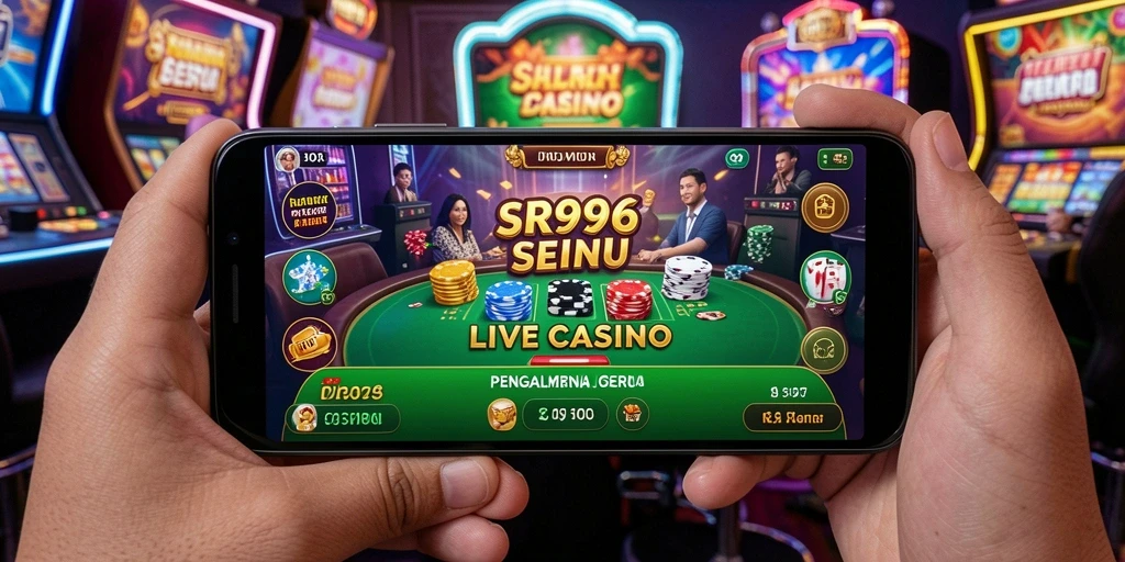 Tampilan menarik dari gameplay Live Casino yang dinamis.